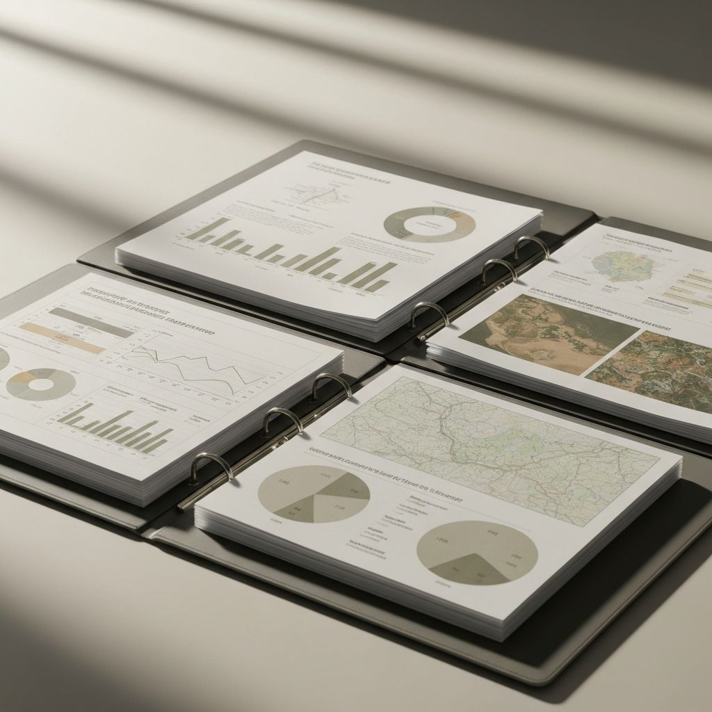 Dokumen AMDAL dan peralatan survei lingkungan